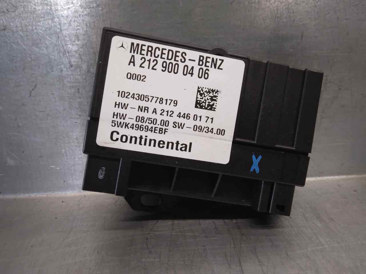 MERCEDES-BENZ GLK-Class X204 (2008-2015) Other Control Units A2129000406, 5WK49694EBF, CONTONENTAL 19830099
