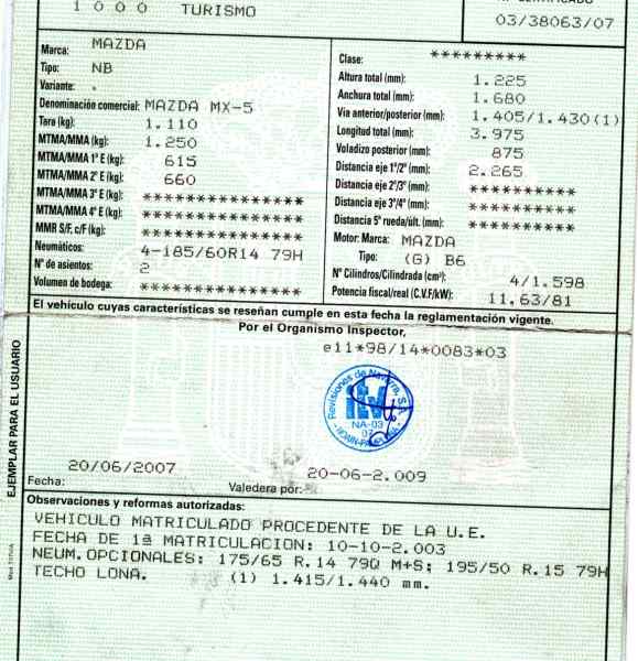 MAZDA MX-5 NB (1998-2005) AC letku putki NC72614T0E 19686305