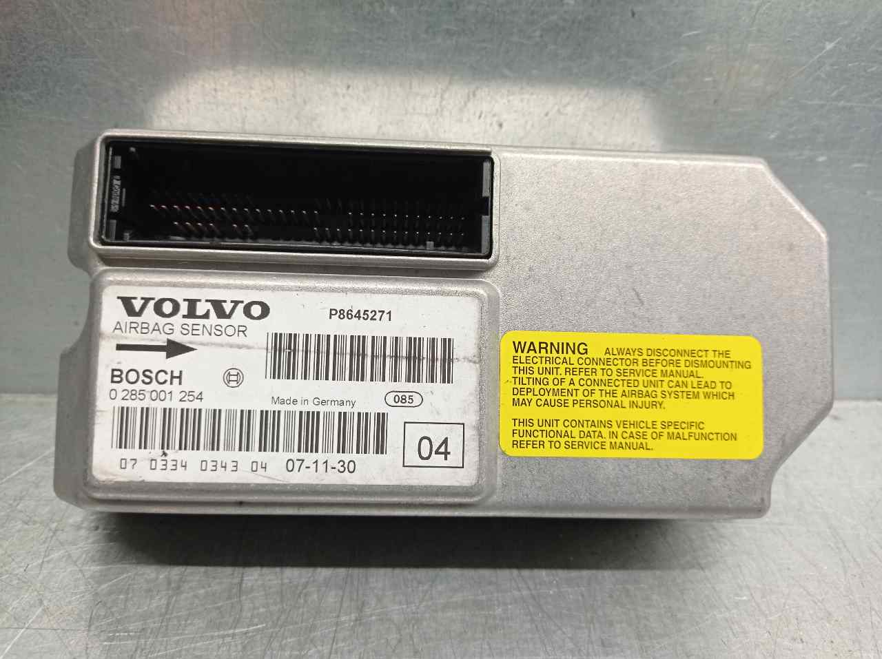 VOLVO S60 1 generation (2000-2009) Unité de contrôle SRS 8645271, 0285001254 19824960