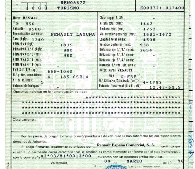 RENAULT Laguna 1 generation (1993-2001) Стеклоподъемник задней левой двери MANUAL,5PUERTAS.,7701672409+ 19733753