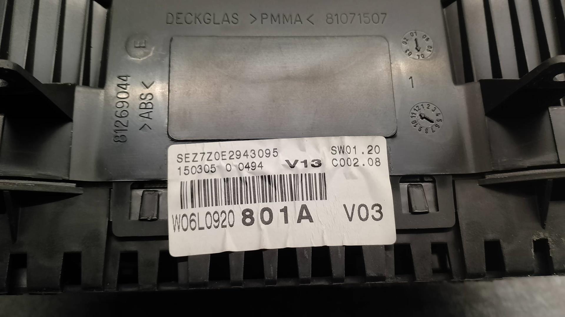 SEAT Ibiza 3 generation (2002-2008) Speedometer W06L0920801A, 110080104010A, VD0 24223177