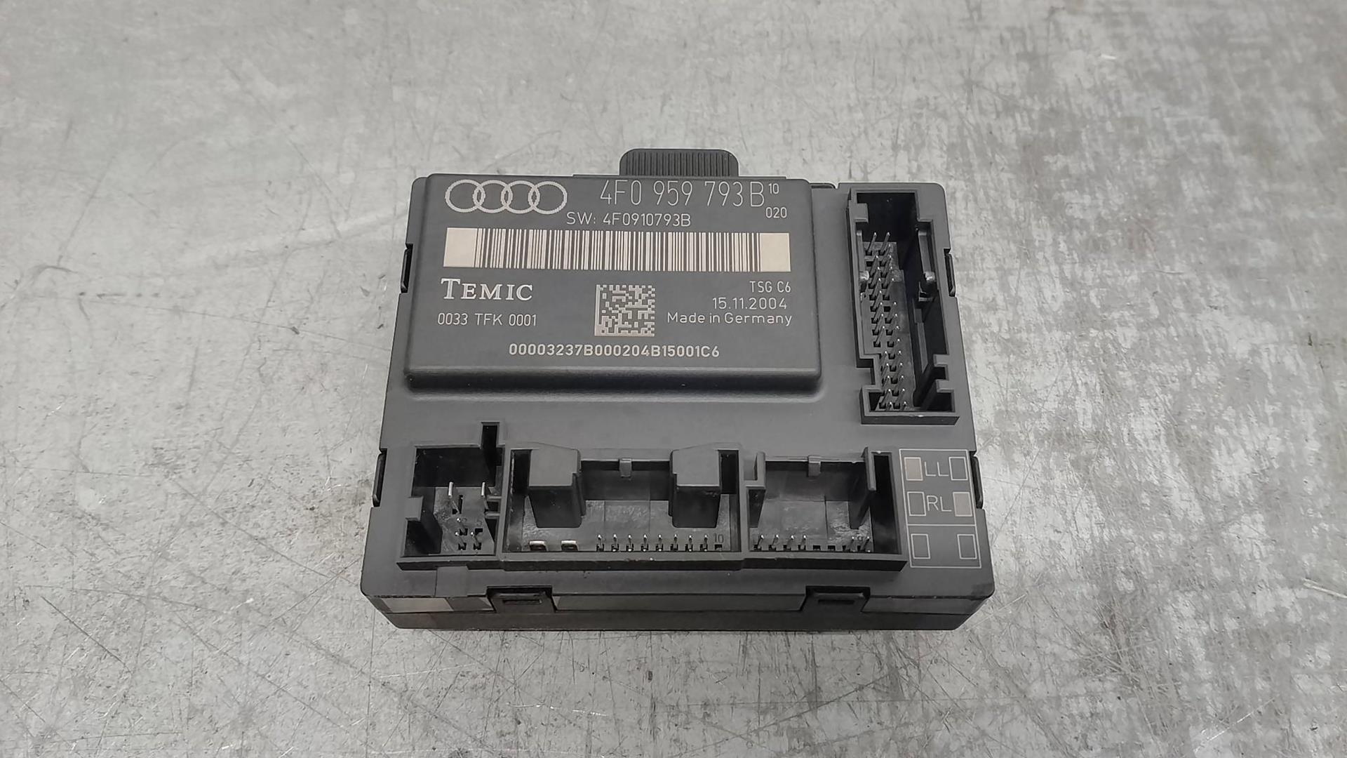 AUDI A6 C6/4F (2004-2011) Citau veidu vadības bloki 4F0959793C, 0033TFK0001, TEMIC 24216889