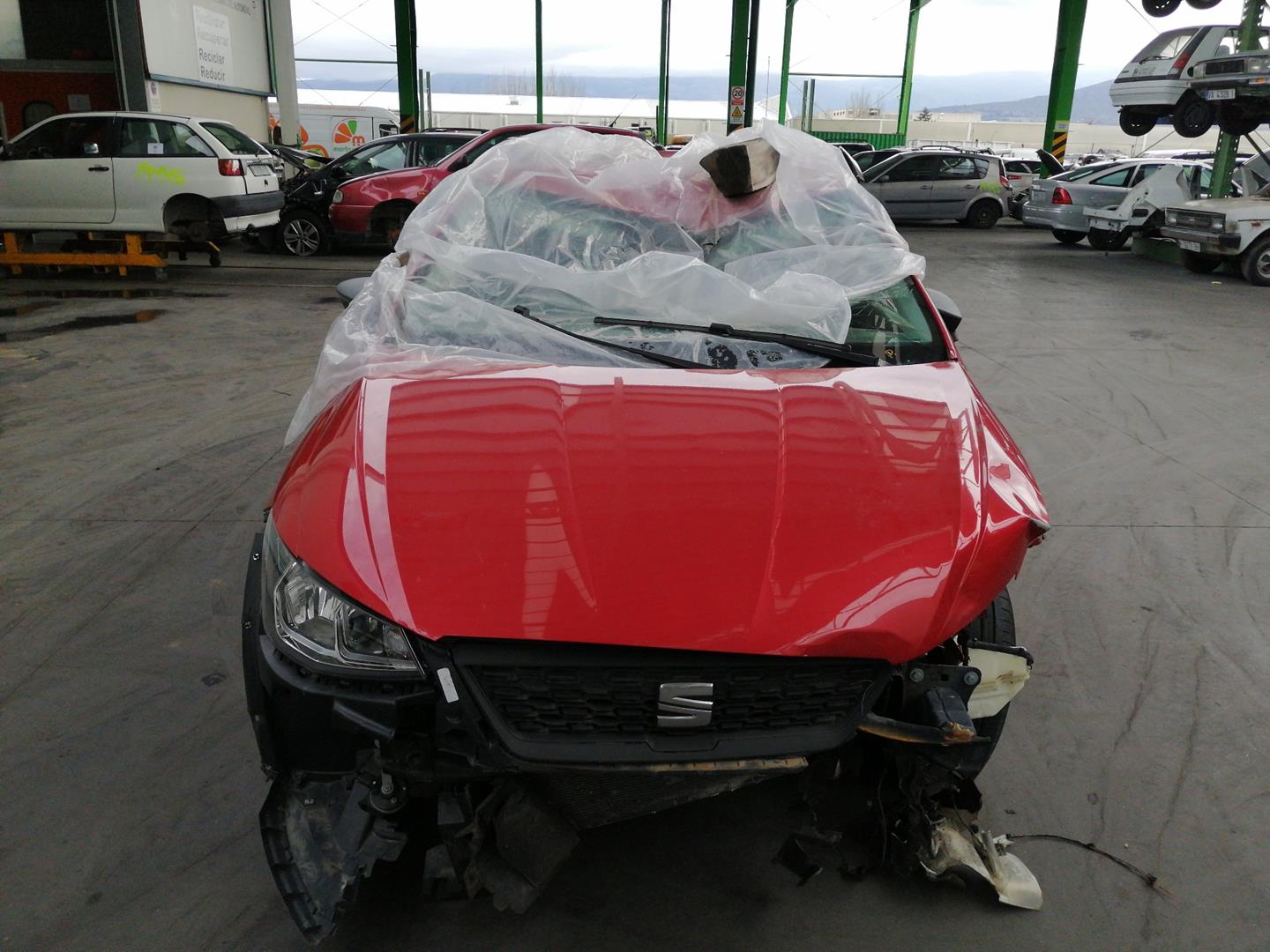SEAT Ibiza 5 generation (2017-2023) Priekinių kairių durų stiklo pakelėjas 6F0837461B, 11PINES, 5PUERTAS 24195679