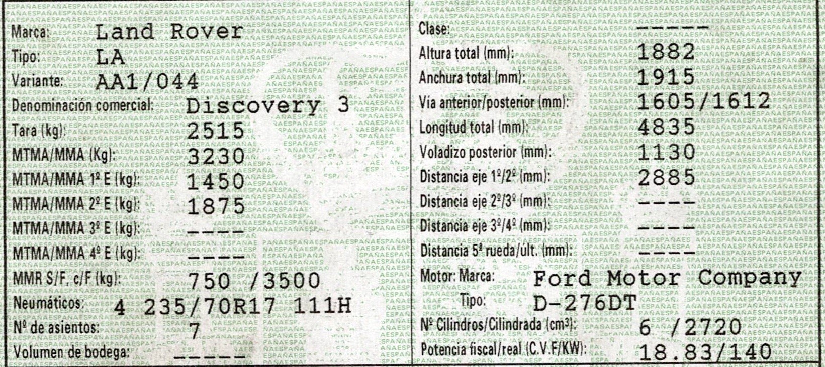 LAND ROVER Discovery 4 generation (2009-2016) Galinis duslintuvo bakelis WCE500080, CJCGA, CAM038 20694623