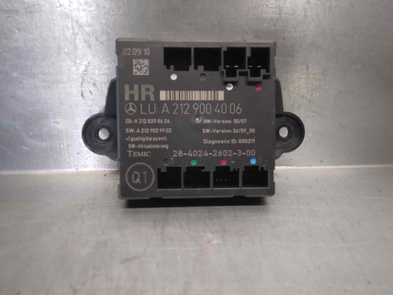 MERCEDES-BENZ GLK-Class X204 (2008-2015) Other Control Units A2129004006 19829834