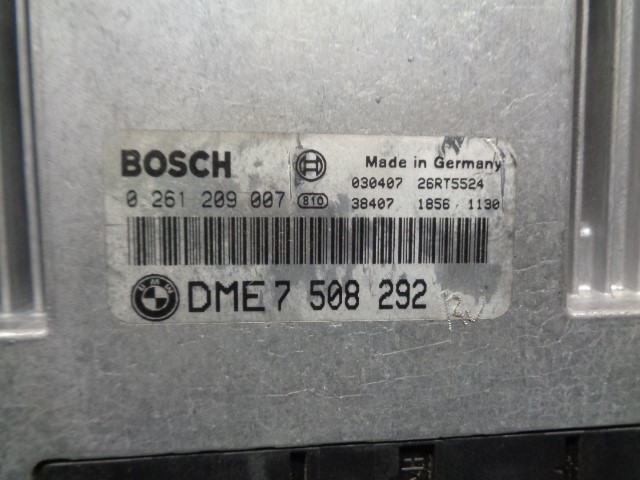 BMW 3 Series E46 (1997-2006) Engine Control Unit ECU 7508292, 0261209007 19875437