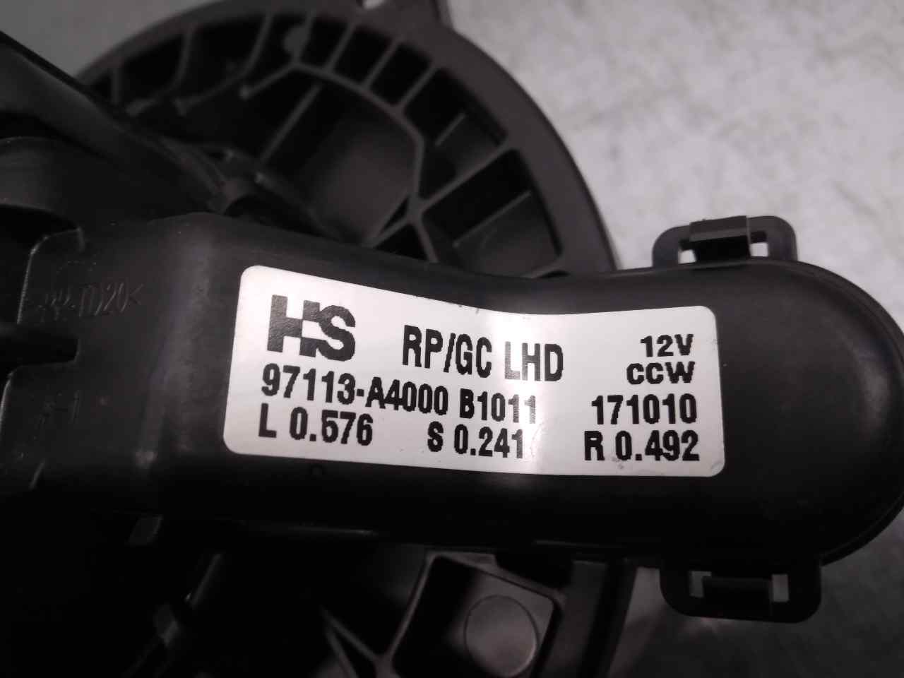 KIA Carens 3 generation (RP) (2013-2019) Heater Blower Fan 97113A4000, VENTILADOR 19871410