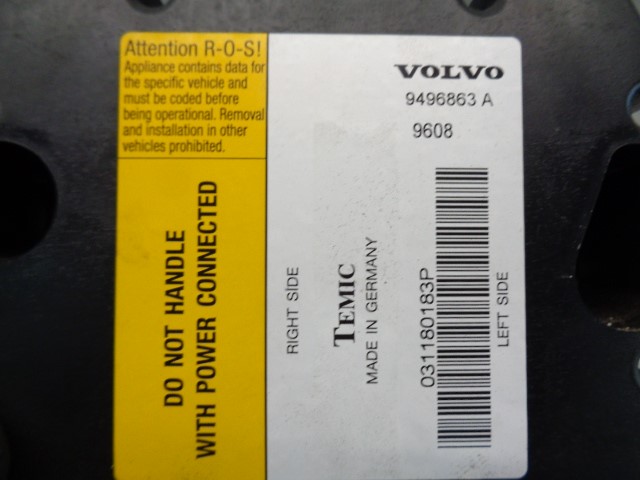 VOLVO C70 1 generation (1997-2005) Autres unités de contrôle 9496863A9608, 9496863A 19782166