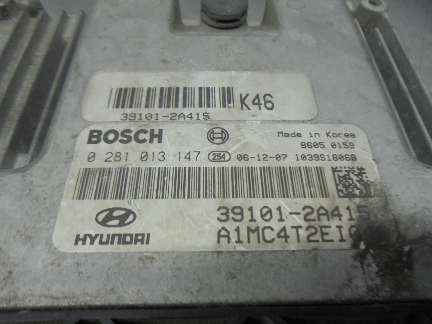 HYUNDAI Accent MC (2006-2011) Engine Control Unit ECU 391012A415,0281013147 21733084