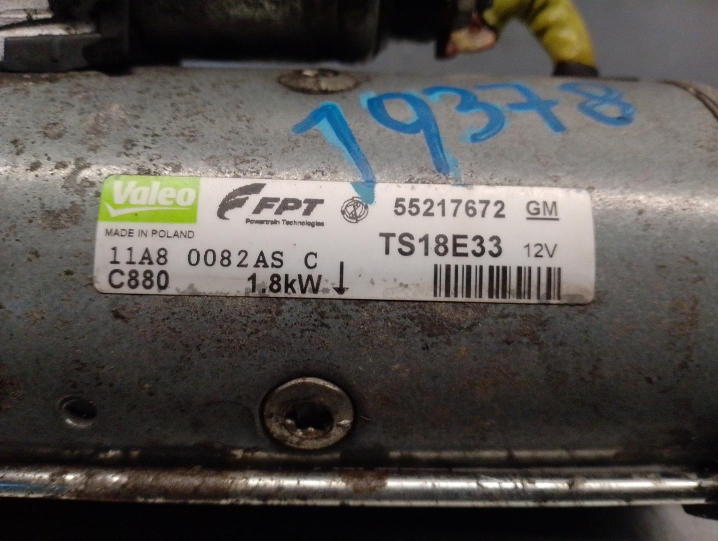 OPEL Meriva 1 generation (2002-2010) Starter Motor 55217672, TS18E33, VALEO 24190782