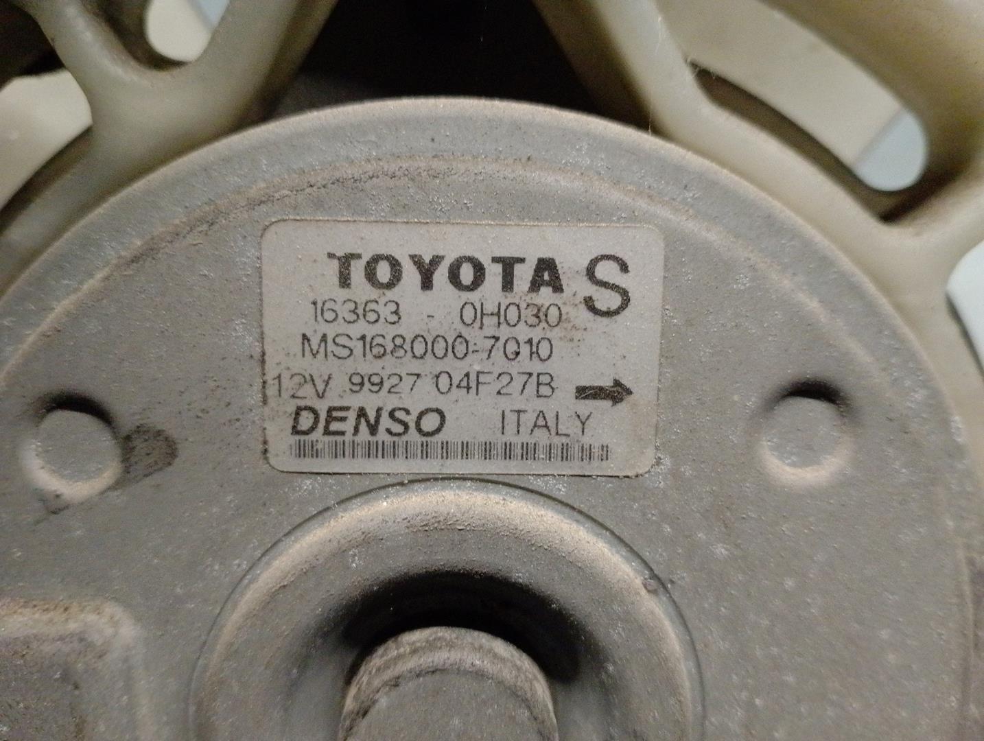 TOYOTA Avensis 2 generation (2002-2009) Difūzoriaus ventiliatorius 163630H030, MS1680007010, DENSO 24198038
