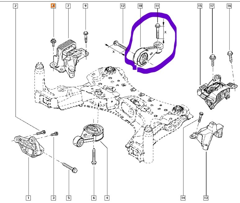 RENAULT Scenic 3 generation (2009-2015) Other Engine Compartment Parts 112380006R, 112380006R 22778088