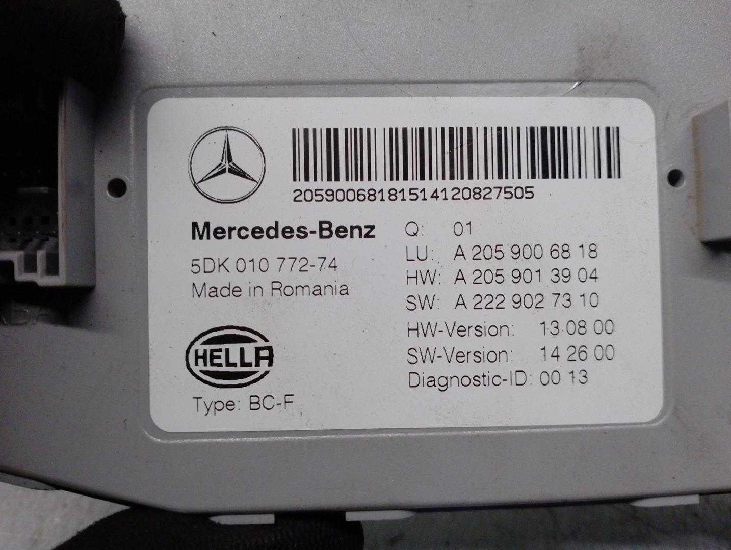 MERCEDES-BENZ C-Class W205/S205/C205 (2014-2023) Fuse Box A2059006818, 5DK01077274, HELLA 20994748