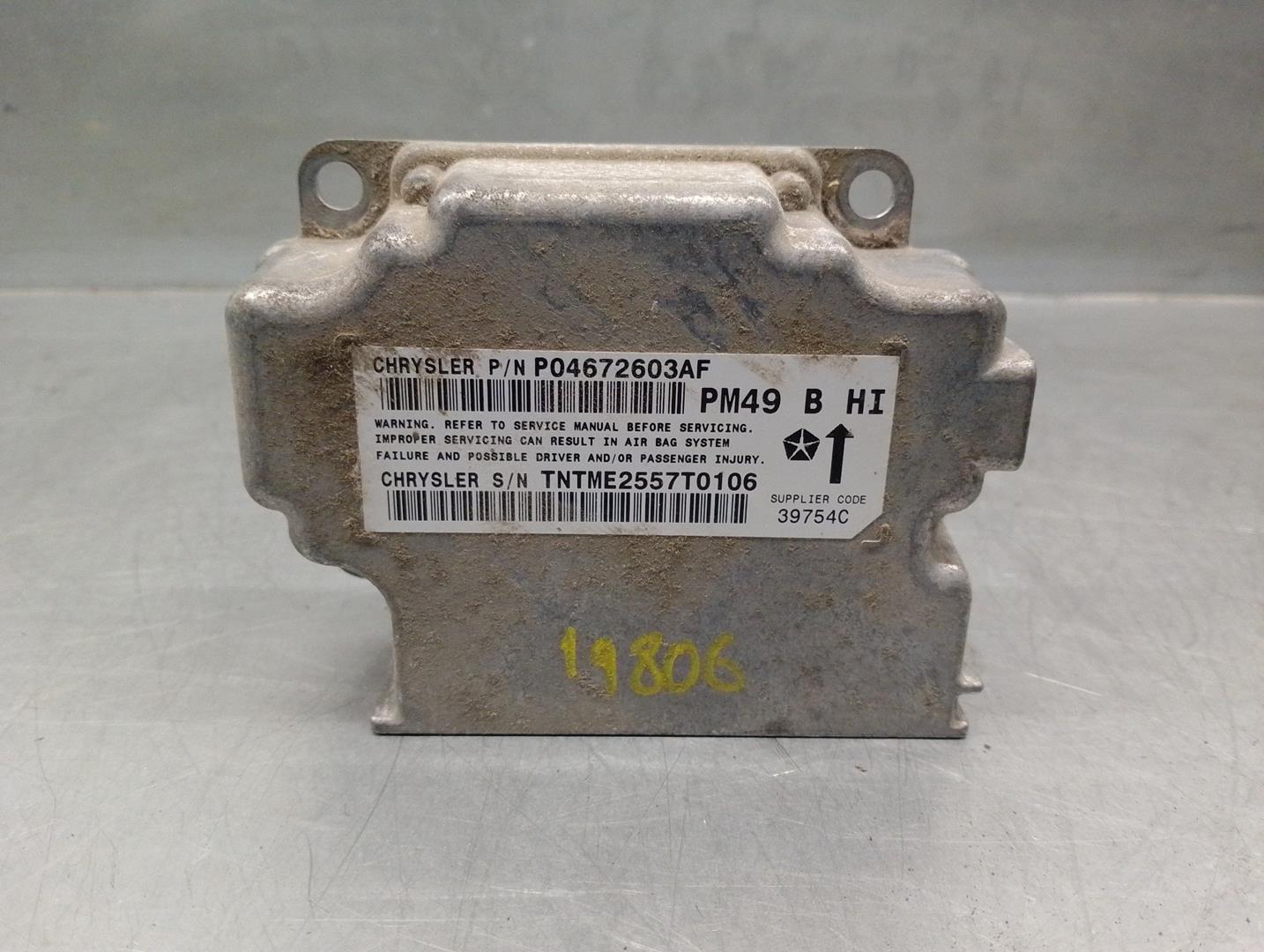 DODGE Caliber 1 generation (2006-2013) SRS Control Unit P04672603AF,04672603AF 24206637