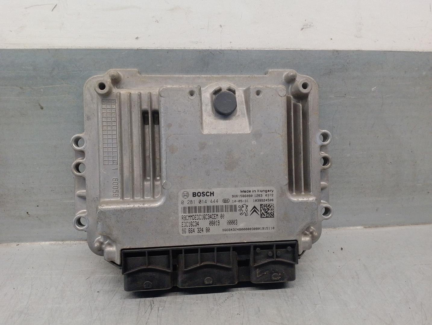 PEUGEOT Bipper 1 generation (2008-2020) Moottorin ohjausyksikkö ECU 9666432480, 0281014444 24207579