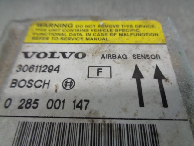 VOLVO V40 1 generation (1996-2004) SRS kontrolenhed 30611294, 0285001147 19859238