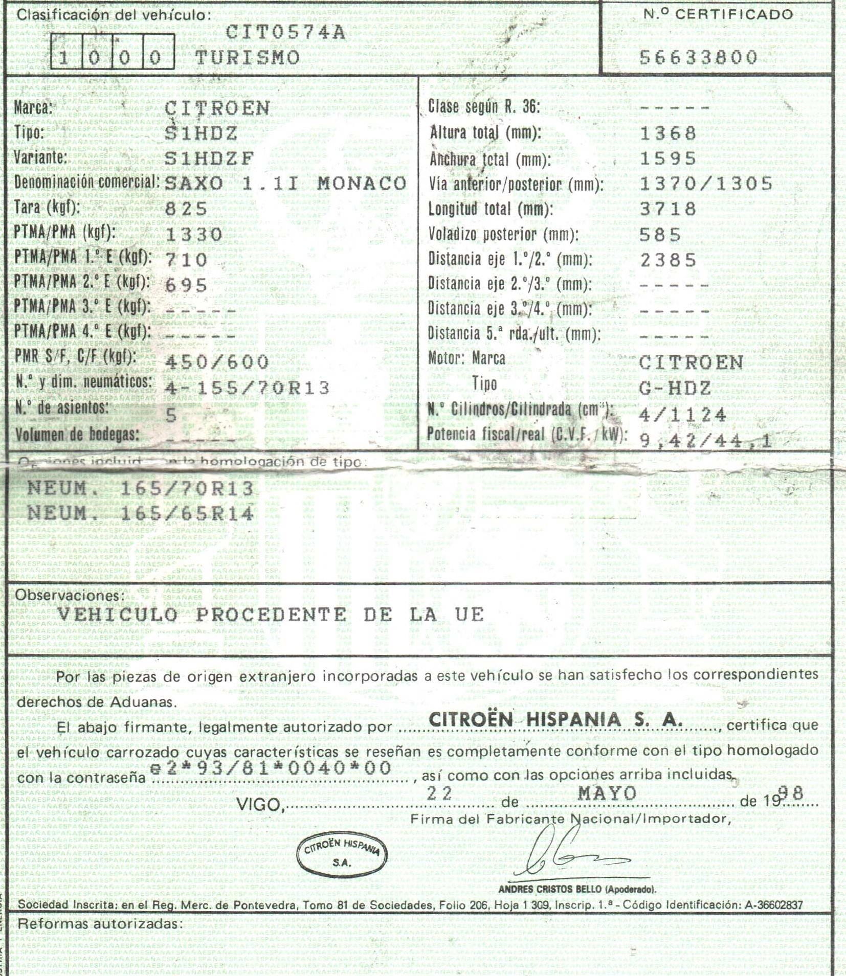 OPEL Saxo 2 generation (1996-2004) Høyre foran skjerm +VERDE 21720223