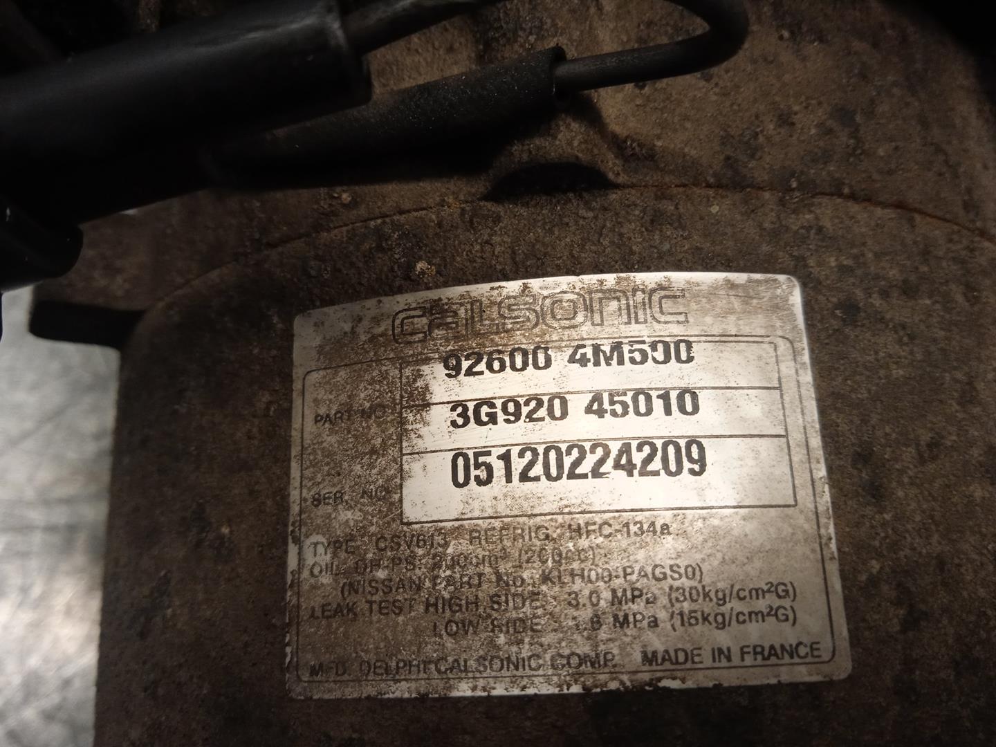 NISSAN Almera N16 (2000-2006) Hасос кондиционера 926004M500,3G92045010,CALSONIC 19841934