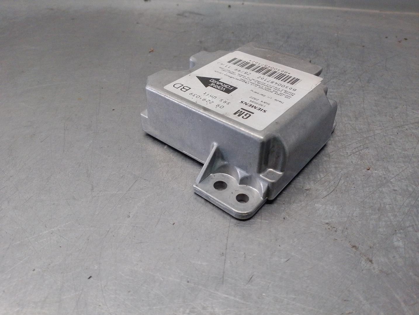 OPEL Vectra B (1995-1999) SRS Control Unit 09229039, 5WK42922, SIEMENS 24151856