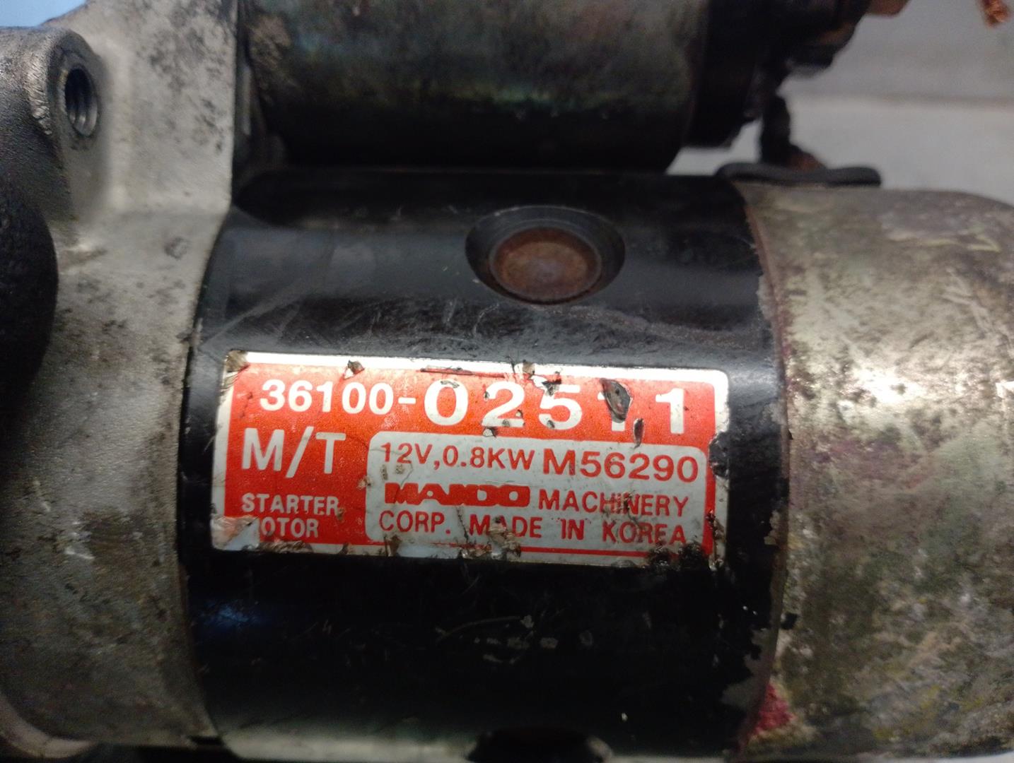 HYUNDAI Atos 1 generation (1997-2003) Starter Motor 3610002511, M56290, MANDO 19892910