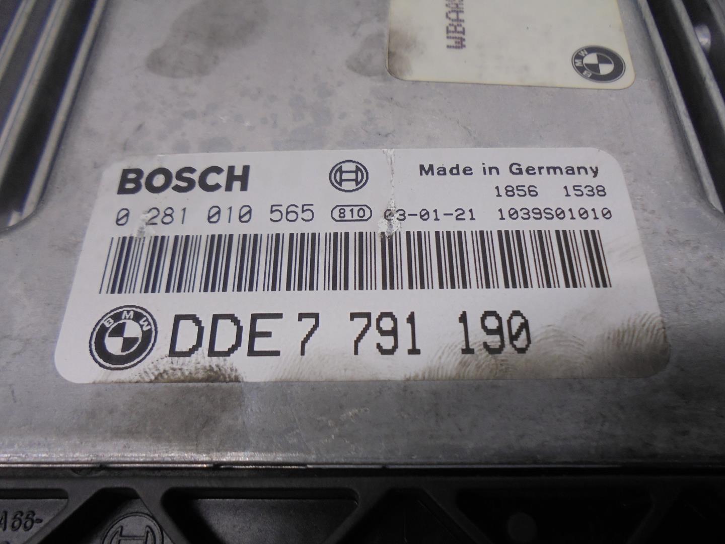 BMW 3 Series E46 (1997-2006) Блок управления двигателем 7791190, 0281010565 24184721