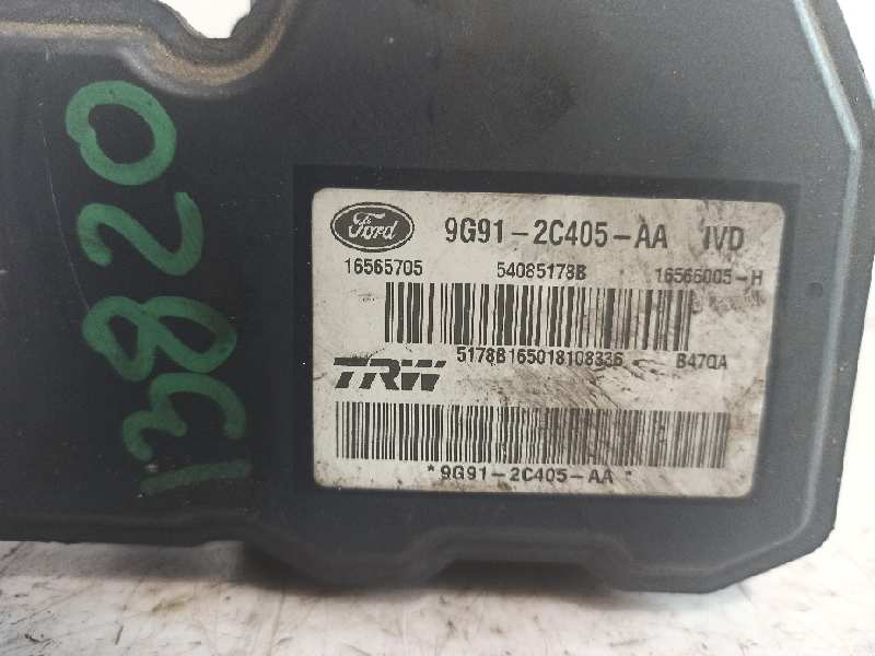 FORD Mondeo 4 generation (2007-2015) ABS pumpe 9G912C405AA, 54085178B, TRW 19764898