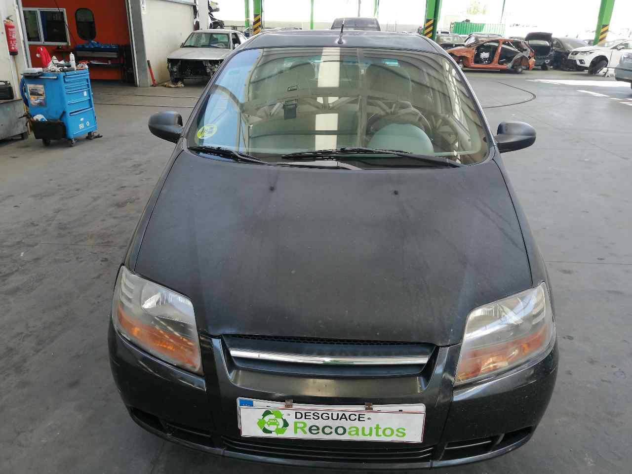 CHEVROLET Kalos 1 generation (2002-2020) Задна дясна врата NEGRA, 5PUERTAS, 96942266+ 19824106