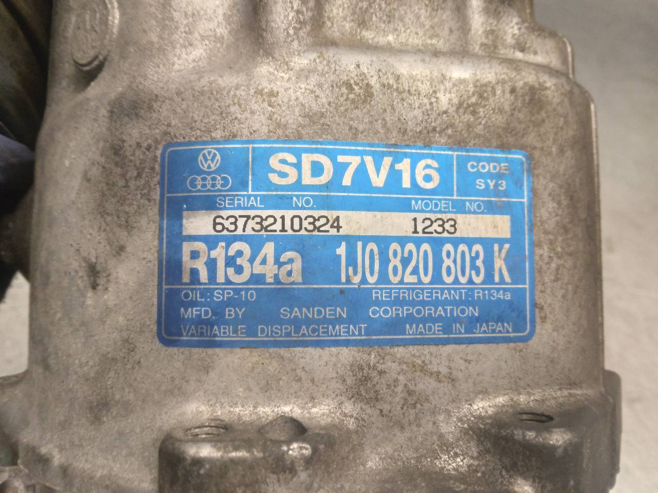 SKODA Octavia 2 generation (2004-2013) Air Condition Pump 1J0820803K,SD7V16 24544061