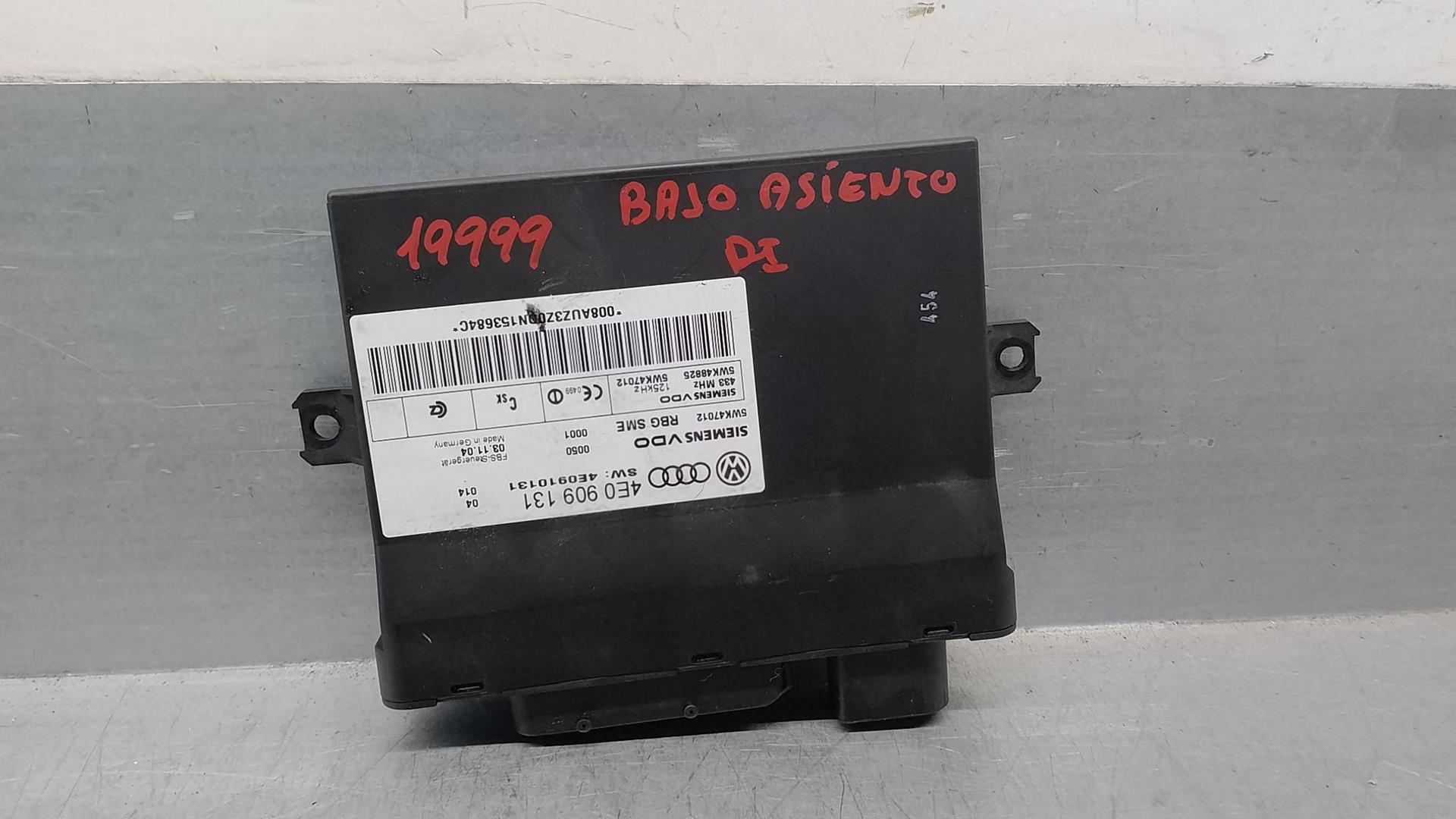 AUDI A8 D3/4E (2002-2010) Other Control Units 4E0909131,5WK47012,SIEMENS 23757762