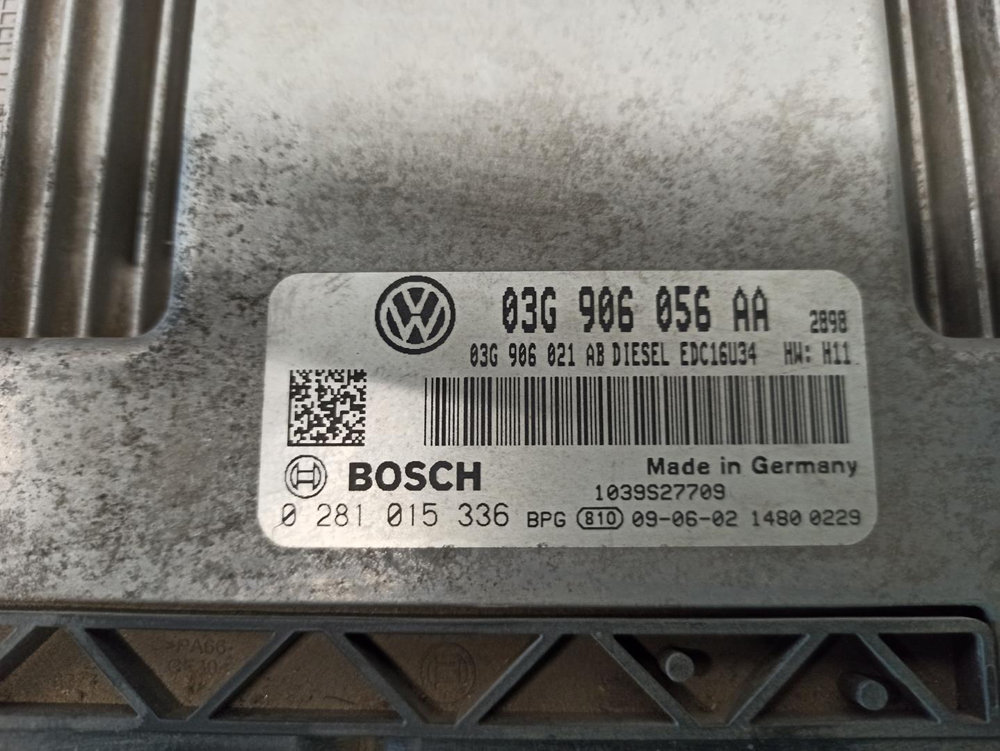 SEAT Leon 2 generation (2005-2012) Motorkontrollenhet ECU 03G906056AA, 0281015336 21120440