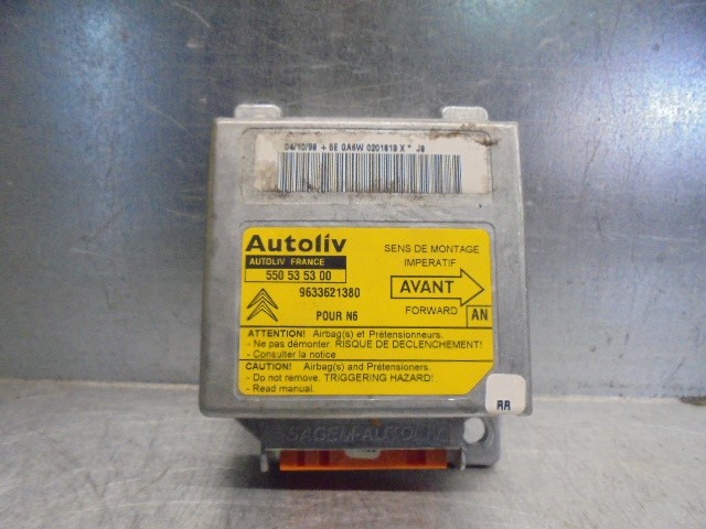 RENAULT Xsara 1 generation (1997-2004) SRS Control Unit AUTOLIV, AUTOLIV+550535300 19772339