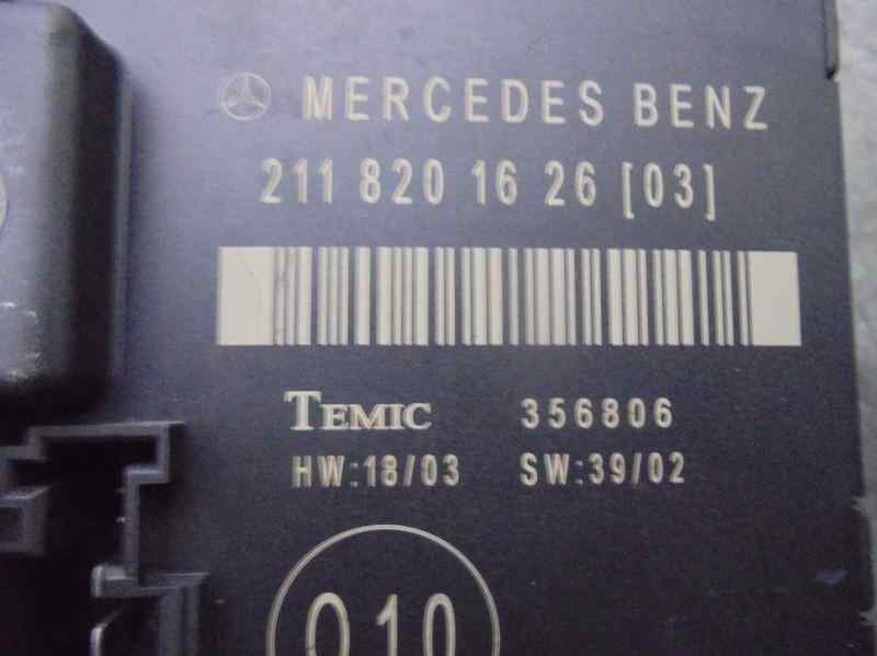 MERCEDES-BENZ E-Class W211/S211 (2002-2009) Other Control Units TEMIC,TEMIC+356806 19556823