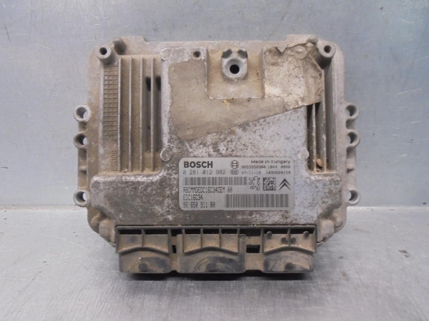 PEUGEOT Expert 2 generation (2007-2020) Engine Control Unit ECU 9665091180,0281012982 24201291