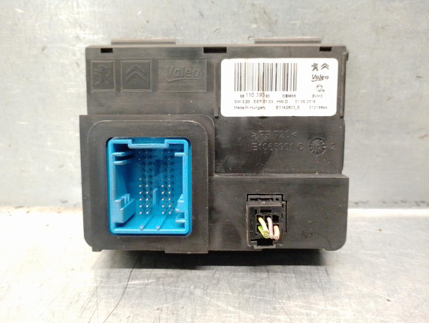 CITROËN Jumpy 2 generation (2007-2016) Other Control Units 9811039380,E1142803F,VALEO 21120696