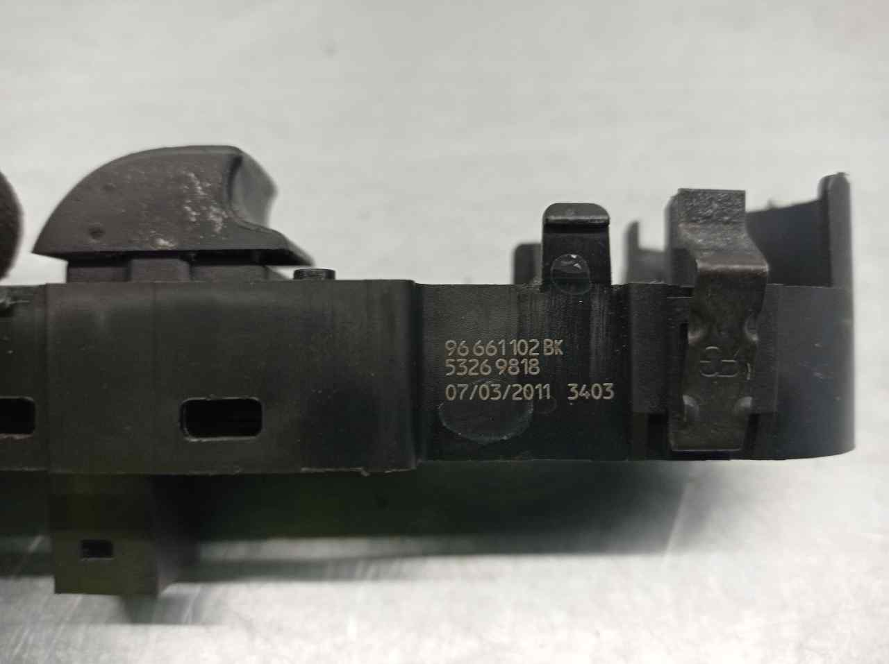 PEUGEOT 508 1 generation (2010-2020) Front Right Door Window Switch 96661102BK, 53269818, DELPHI 19887504