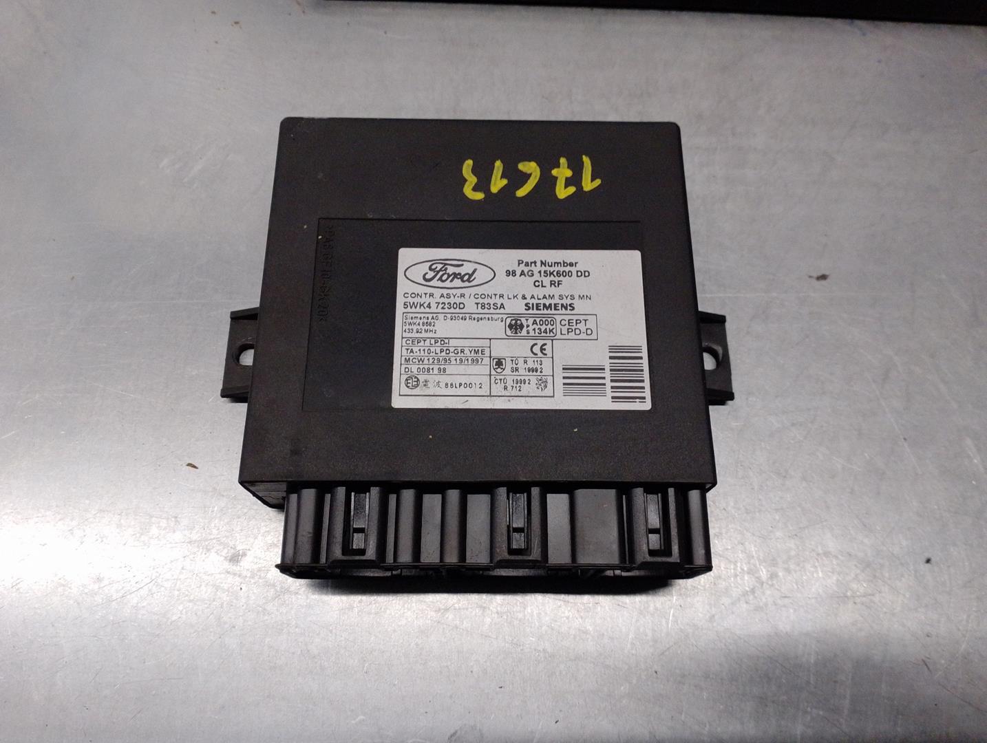 FORD Focus 3 generation (2000-2013) Comfort Control Unit 98AG15K600DD, 5WK47230D, SIEMENS 19906253