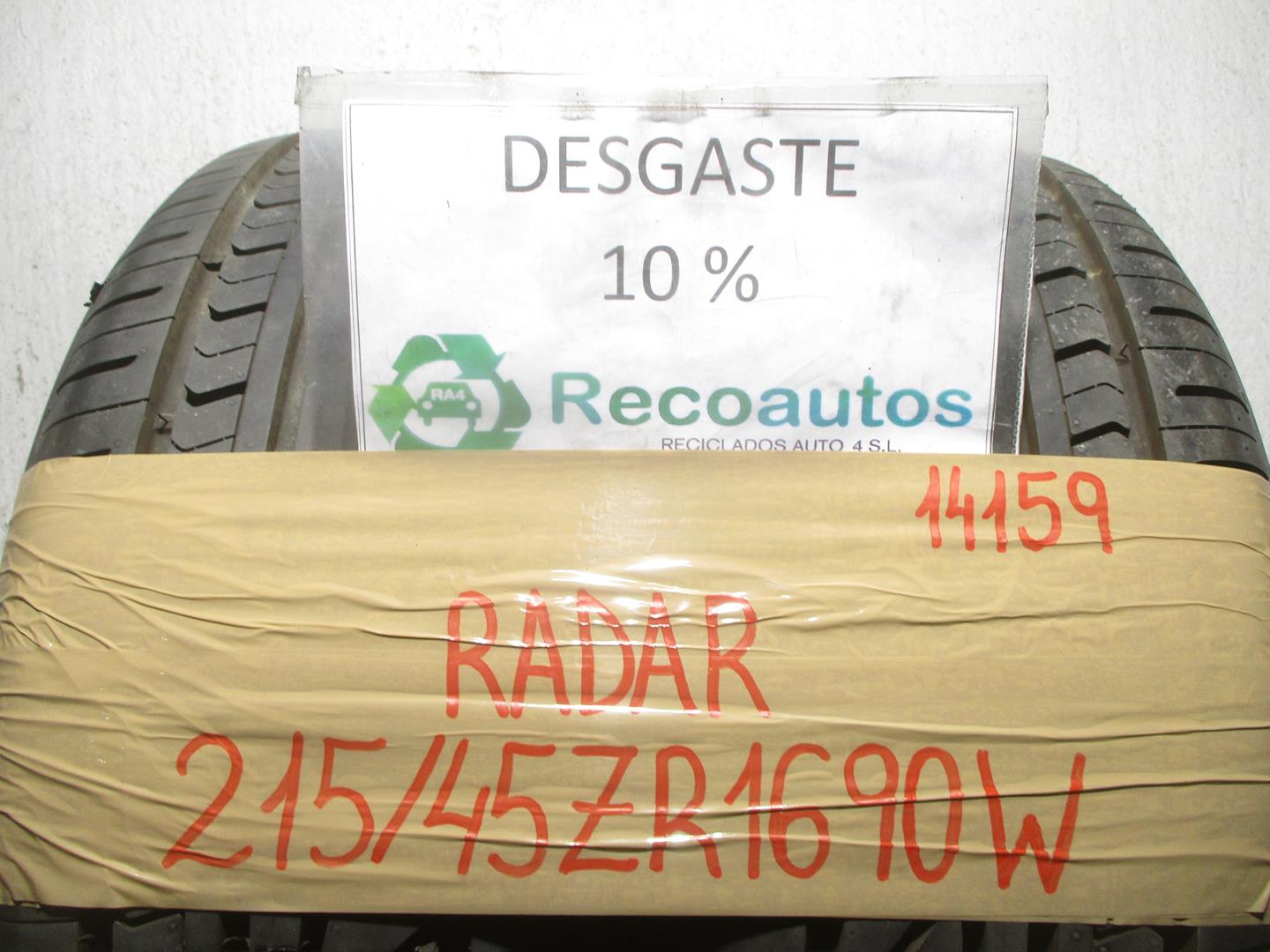 MG 1 generation (1999-2005) Tire 21545ZR1690W, RADAR, RPX800 19771360