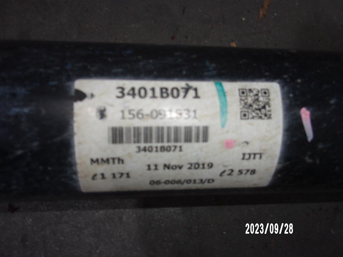 MITSUBISHI L200 4 generation (2006-2015) Gearbox Short Propshaft 3401B071, 3401B071, BURRA5LADOA 21423814