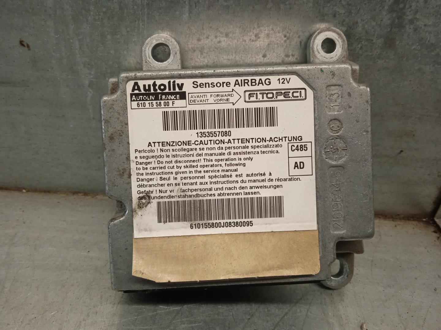 PEUGEOT Bipper 1 generation (2008-2020) SRS Control Unit 1353557080, 610155800F, AUOTOLIV 19885725