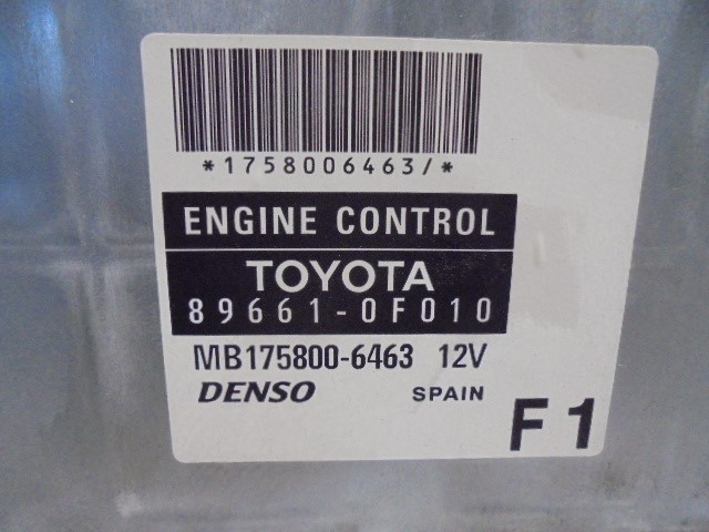 TOYOTA Corolla Verso 1 generation (2001-2009) Variklio kompiuteris 896610F010, MB1758006463, DENSO 19768245
