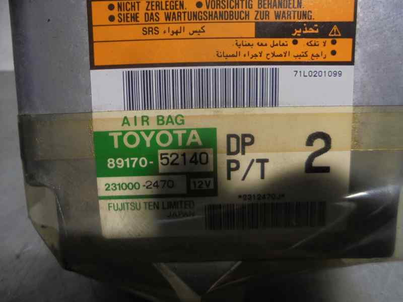 TOYOTA Yaris 1 generation (1999-2005) Блок SRS 8917052140,2310002470,FUJITSU 19657736