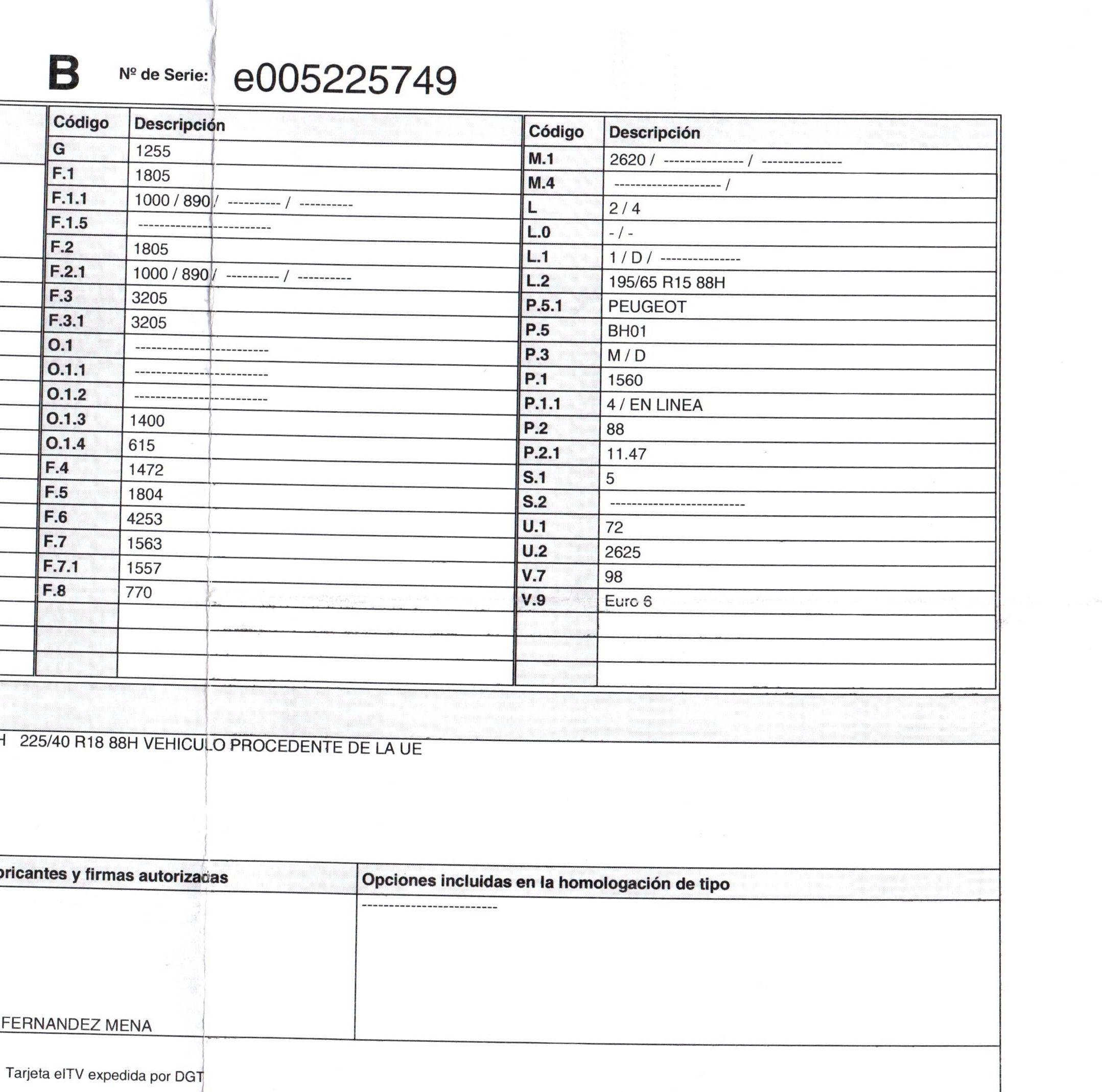 PEUGEOT 308 T9 (2013-2021) Bageste højre dør vinduesregulator 6PINES, 5PUERTAS, 9816271980+ 19820125