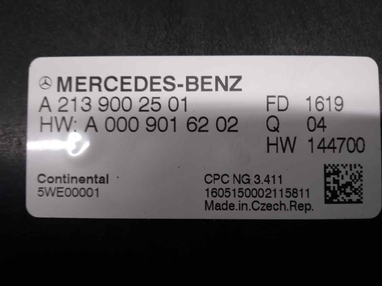 MERCEDES-BENZ E-Class W213/S213/C238/A238 (2016-2024) Other Control Units A2135406200, 5WE00001, CONTINENTAL 19826669