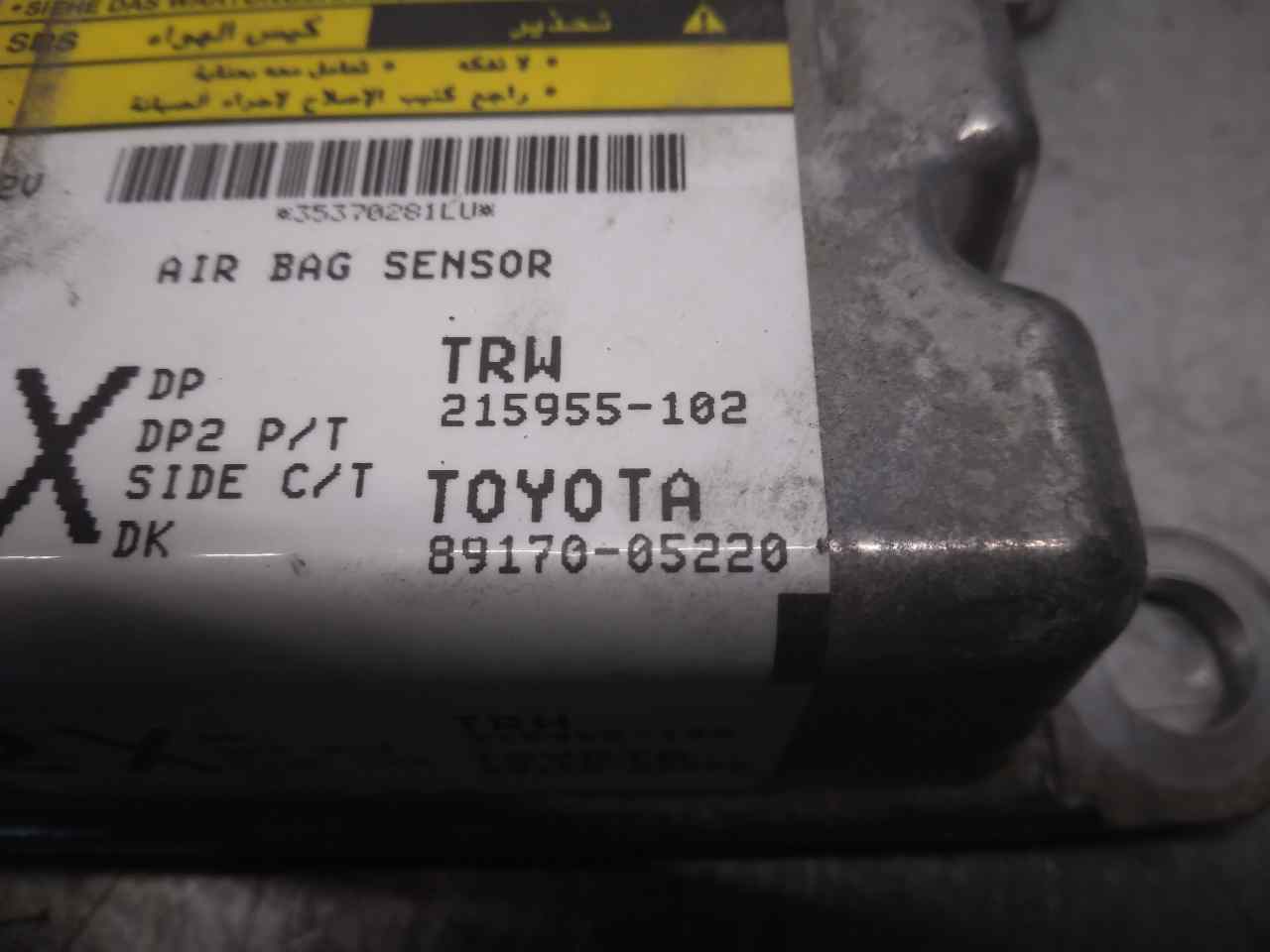 TOYOTA Avensis 2 generation (2002-2009) SRS kontrolenhed 8917005220,215955102,TRW 19817300