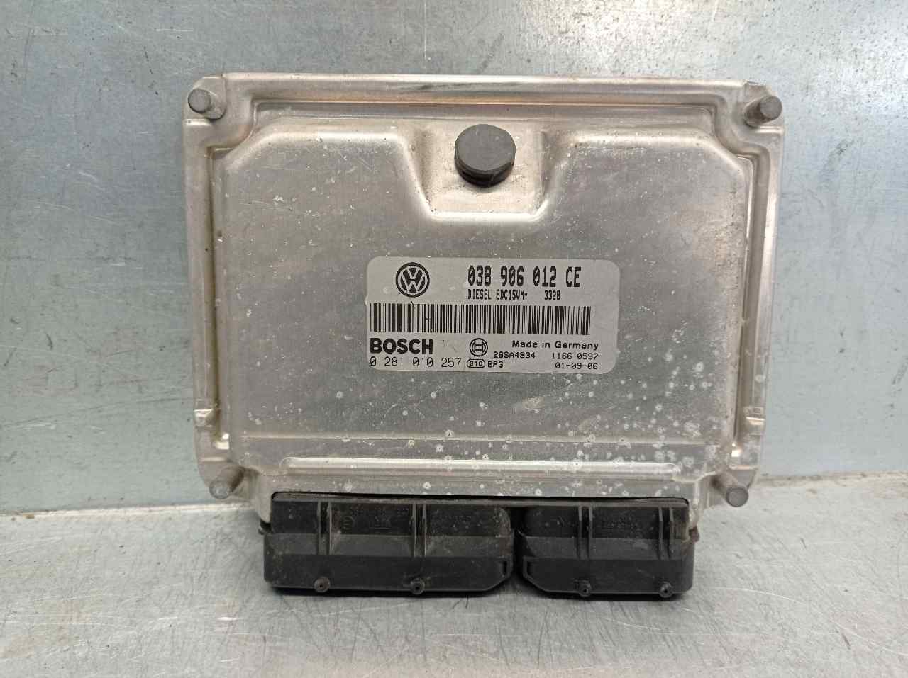 MAZDA Fabia 6Y (1999-2007) Μονάδα ελέγχου κινητήρα ECU 0281010257,038906012CE+ 19778885