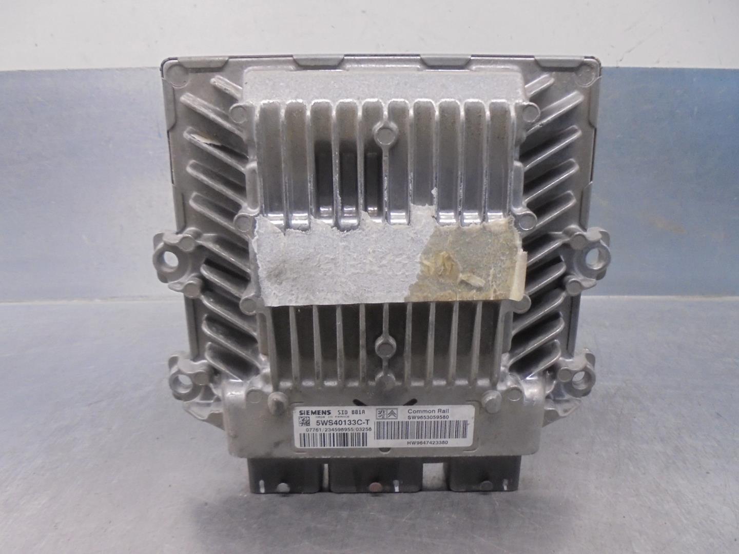 PEUGEOT 307 1 generation (2001-2008) Engine Control Unit ECU 9653059580, 5WS40133CT, SIEMENS 24197667