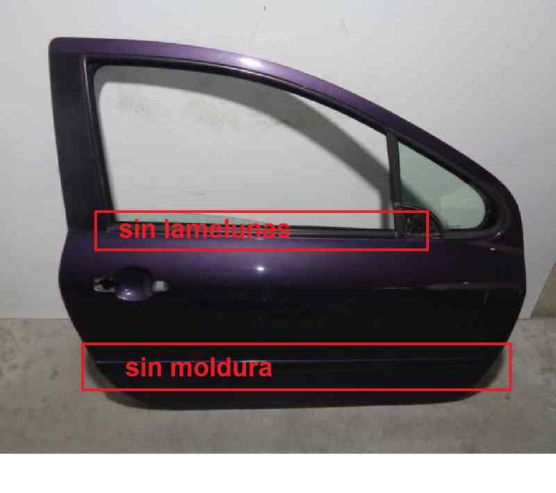 PEUGEOT 307 1 generation (2001-2008) Front Right Door 9004S5, MORADA, 3PUERTAS 19708656