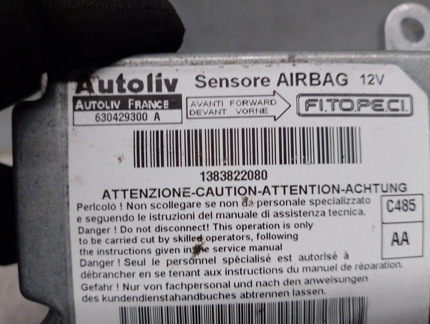 FIAT Doblo 1 generation (2001-2017) Блок SRS 1383822080, 630429300A, AUTOLIV 24196613