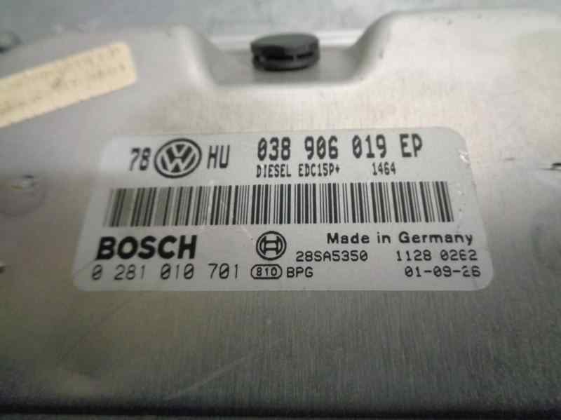 VOLKSWAGEN Passat B5 (1996-2005) Engine Control Unit ECU 0281010701,038906019EP+ 19663739