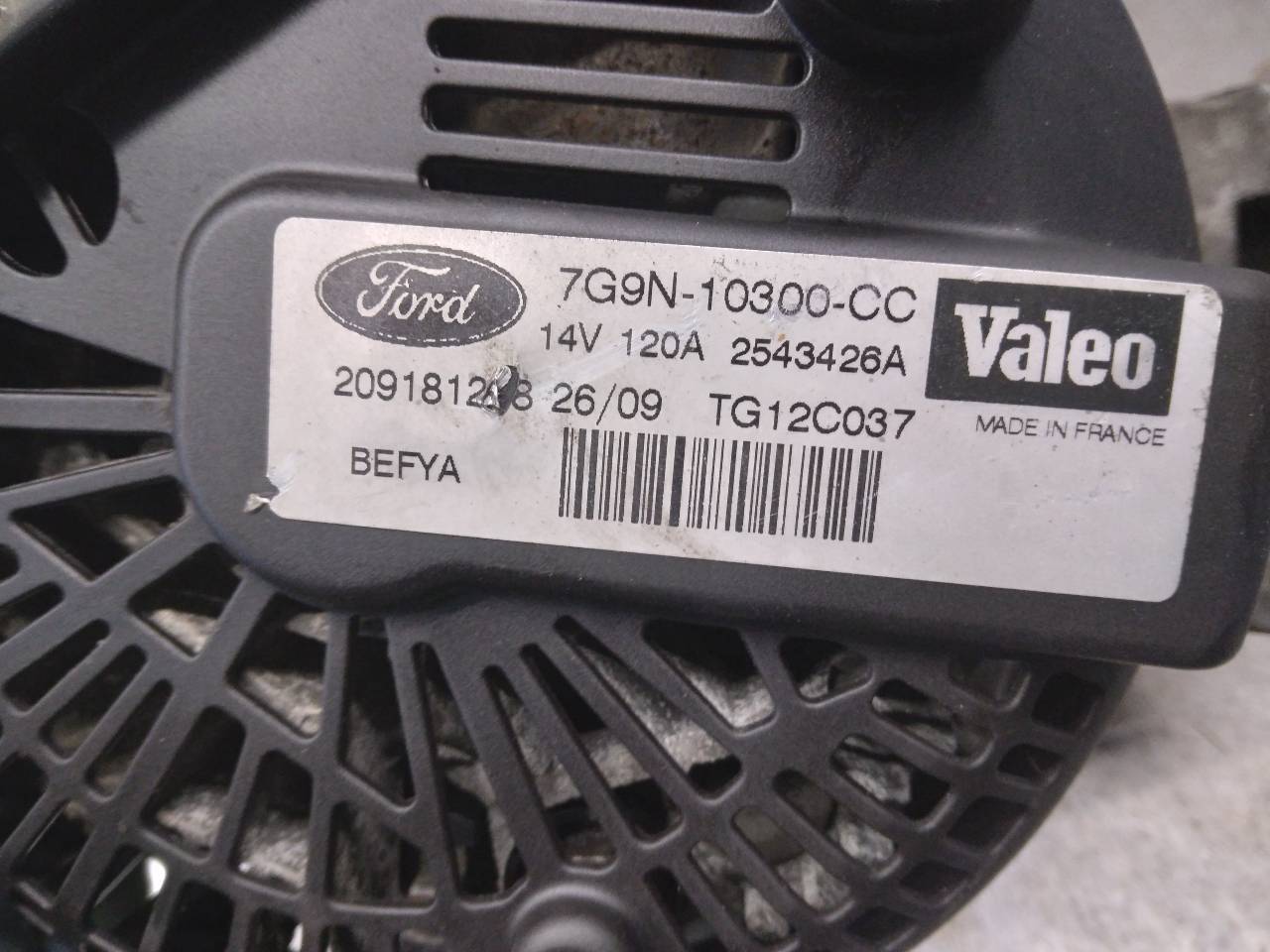 FORD Fiesta 5 generation (2001-2010) Generatorius 7G9N10300CC, 2543426A, VALEO 23756747